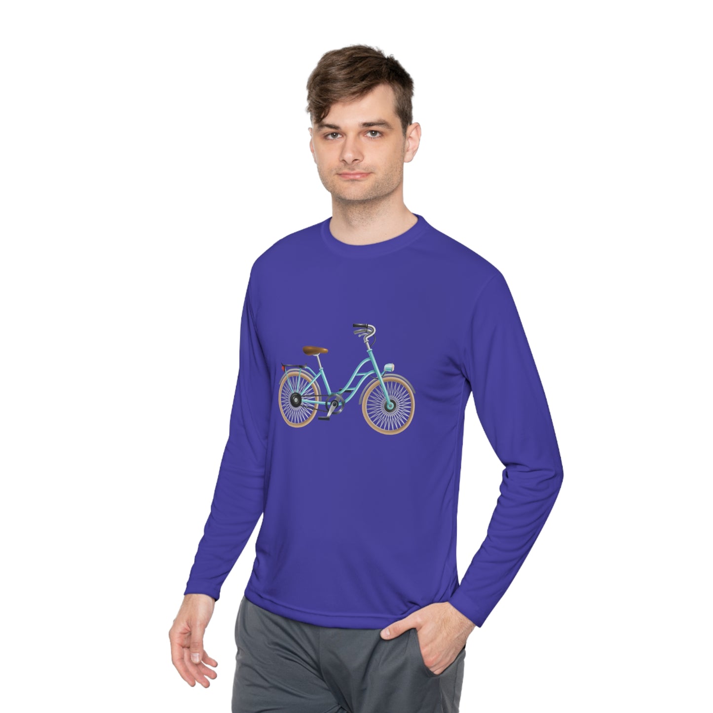 Unisex Lightweight Long Sleeve Tee - Classic British Bicycle