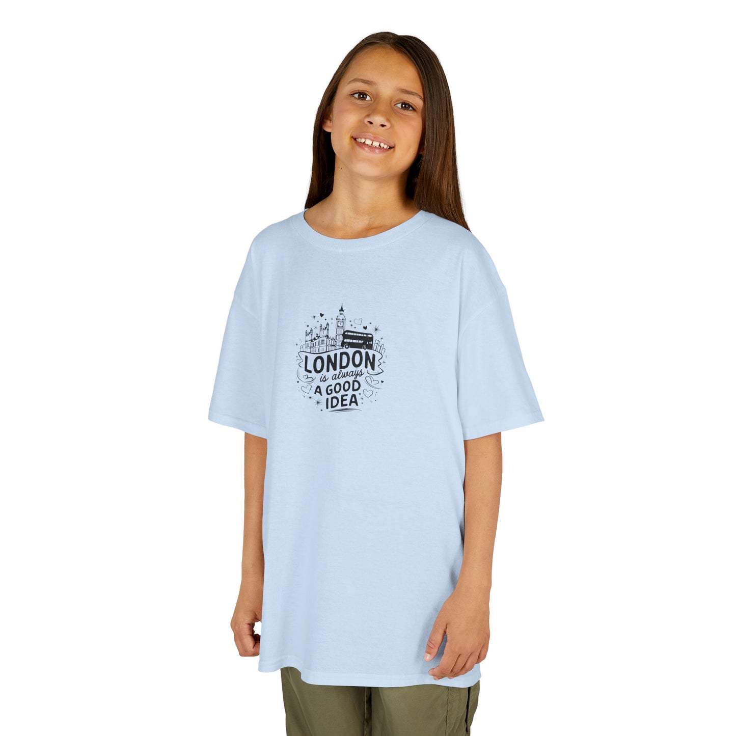 Kids London Tee - London is always a good Idea -  Graphic Cotton T-Shirt