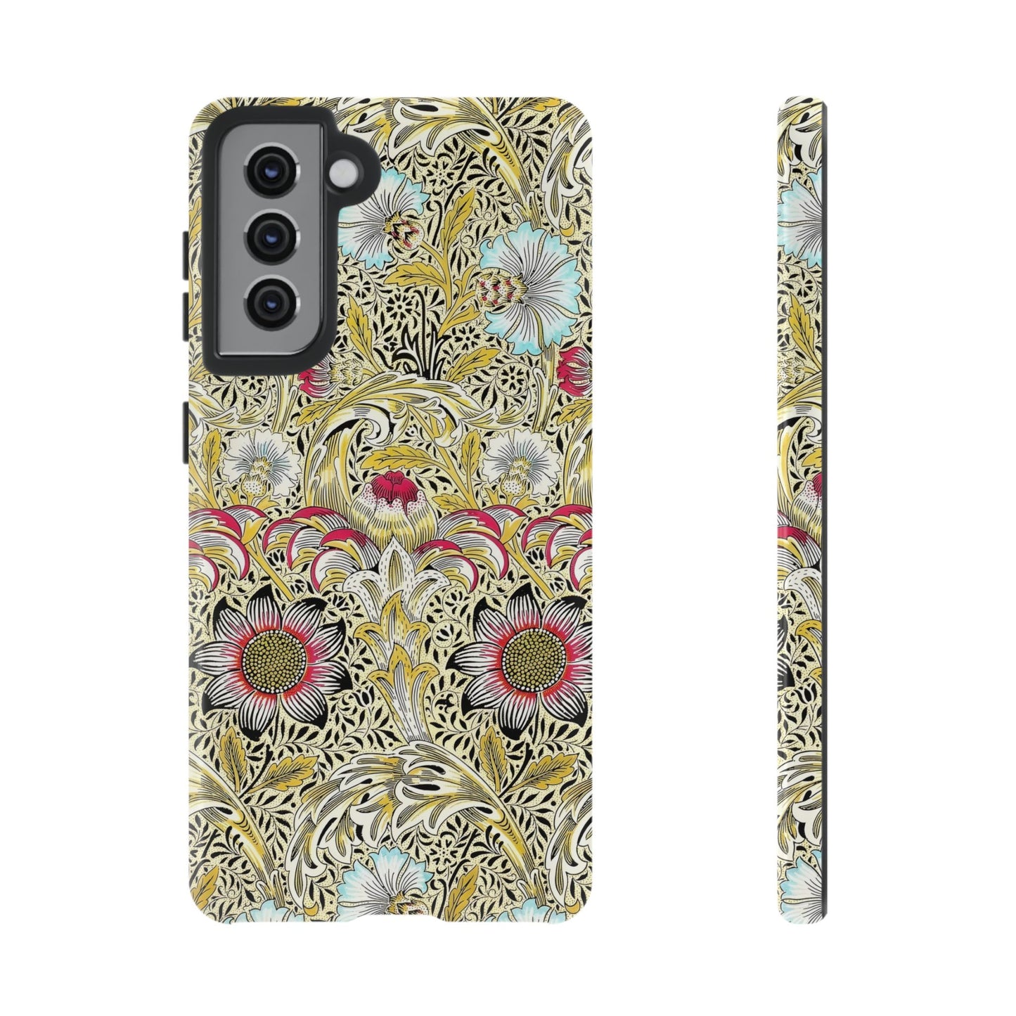 Floral Phone Case - Tough Cases, Floral Design, Stylish, Protective, Unique Gift for Her, Phone Accessories