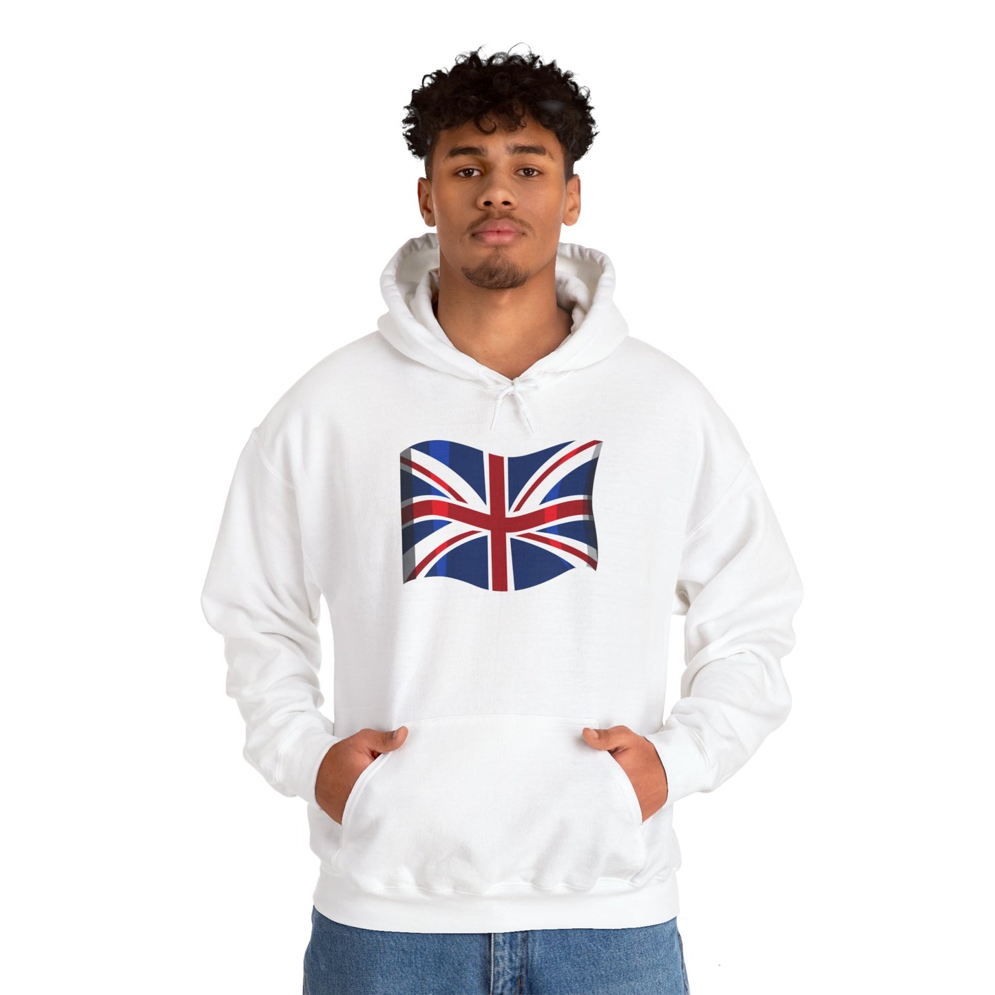 Unisex Heavy Blend™ Hooded Sweatshirt - Union Jack Symbolic UK Flag