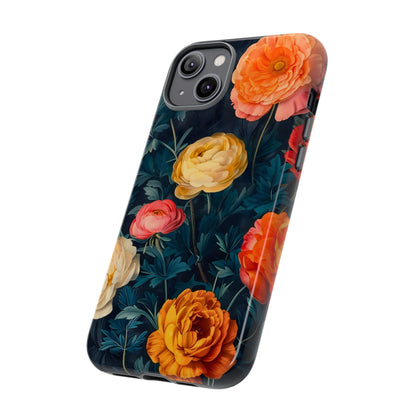 Floral Phone Case - Tough Cases, Stylish Protection, Gift for Flower Lovers, Customizable Cover, Floral Design Mobile Accessory