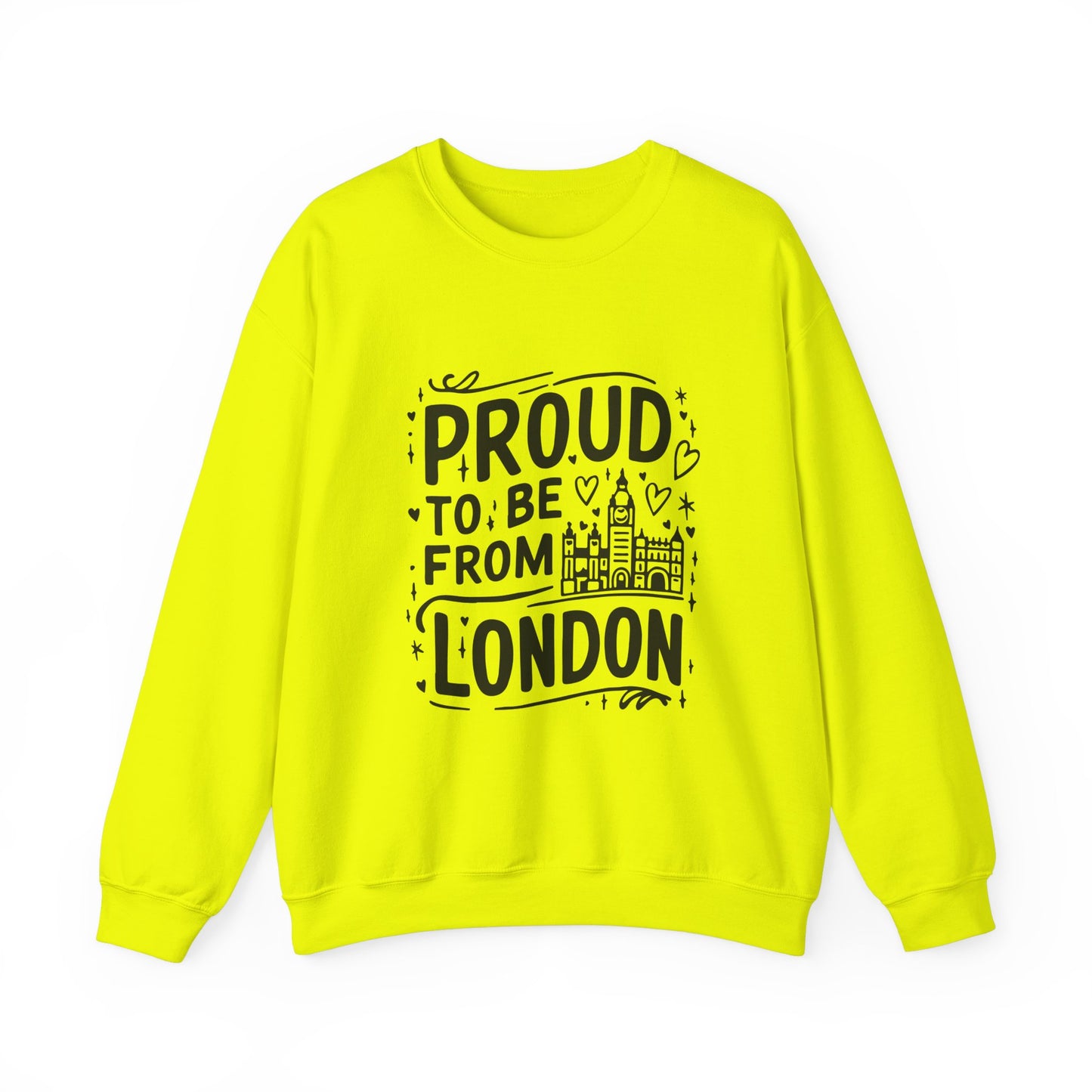 Unisex Heavy Blend™ Crewneck Sweatshirt Elegant- Proud To Be From London