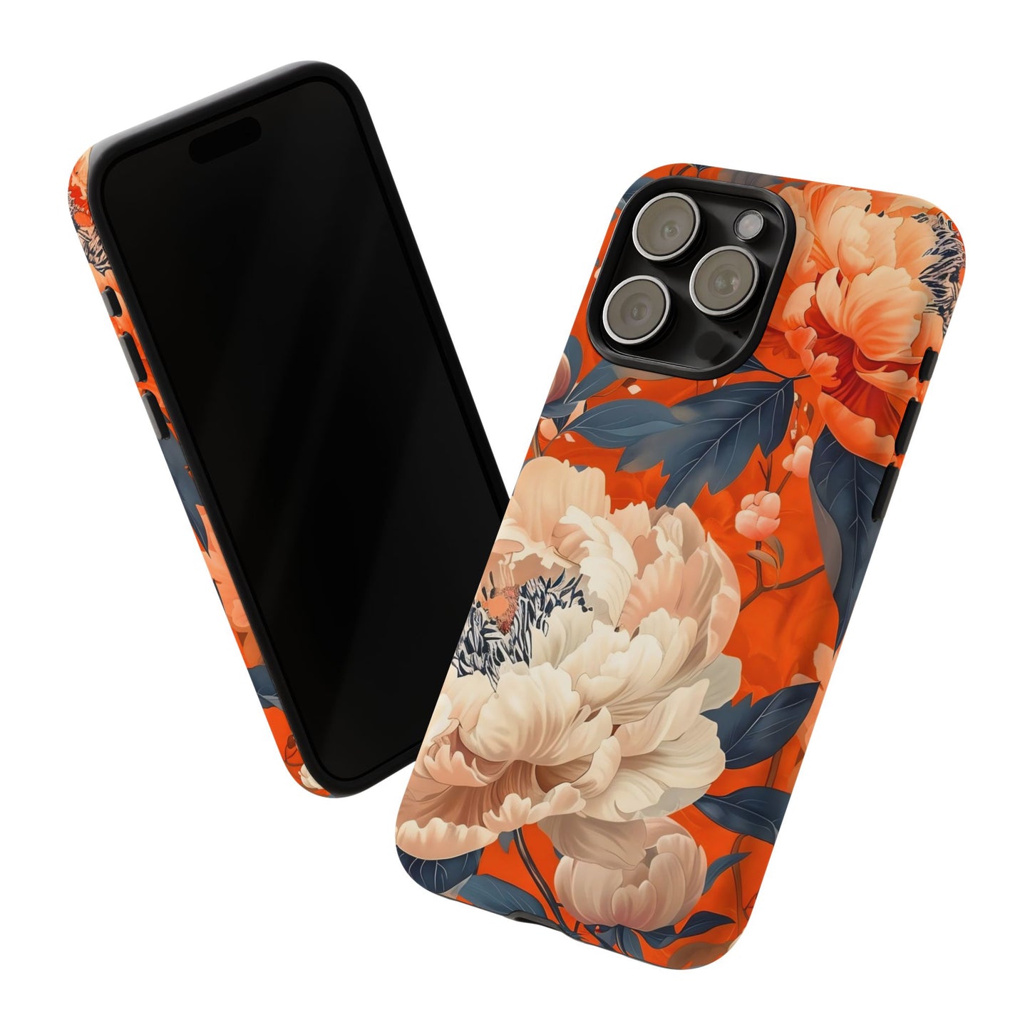 Floral Tough Case, Durable Floral Phone Case, Stylish Protection Case, Gift for Her, Spring Accessories, Mother’s Day Gift