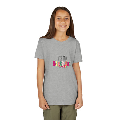 Youth Short Sleeve Tee - Wild Birthday Girl Sublimation Leopard Theme - Fun Celebration Shirt for Kids