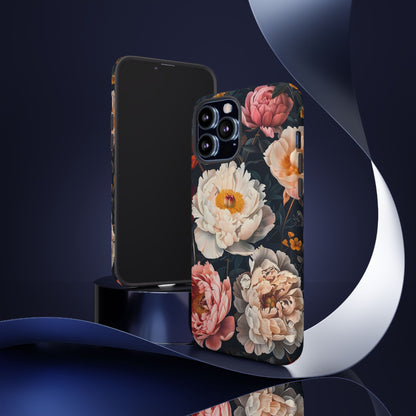 Floral Phone Case, Tough Phone Cover, Flower Design, Unique Gift for Her, Trendy Accessory, Spring Decor