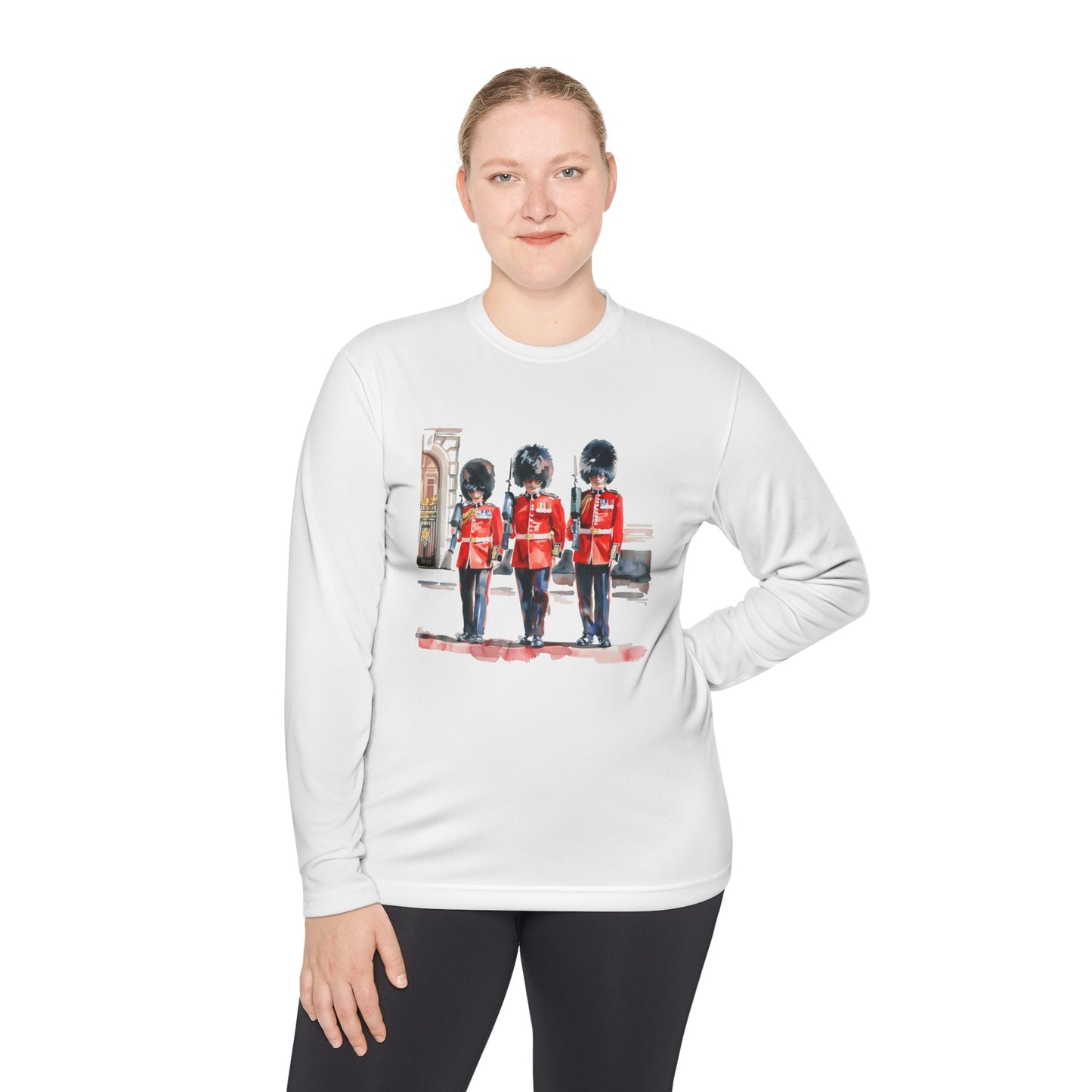 Unisex Lightweight Long Sleeve Tee - British Guard -  Shirt for Casual Style