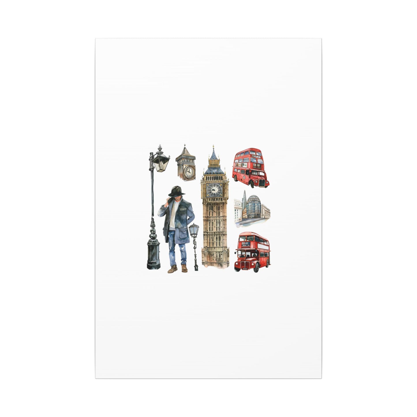 Canvas Art Print, London Skyline, Home Decor, Wall Art, Gift Idea, Travel Memories, Modern Wall Art