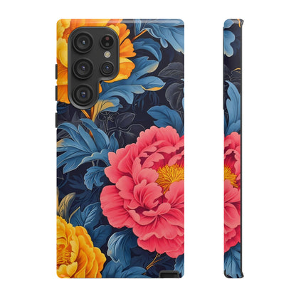 Floral Phone Case, Tough Cases, Stylish Mobile Cover, Gifts for Her, Phone Accessories, Unique Flower Design