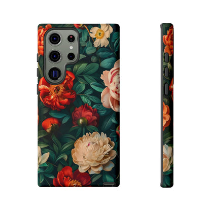 Floral Phone Case - Tough Cases, Vibrant Protection, Gift for Her, Cute Floral Design, Trendy Accessory, Perfect for Spring