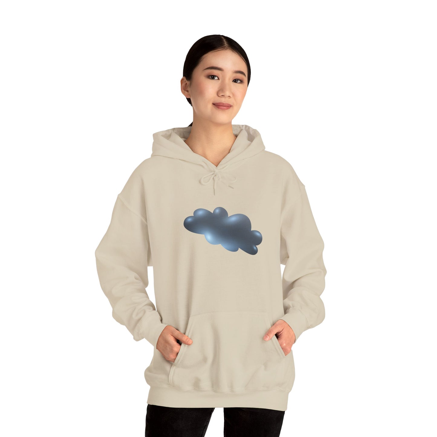 Unisex Heavy Blend™ Hooded Sweatshirt - Serene Cloudscape - Dreamy Cloud Design