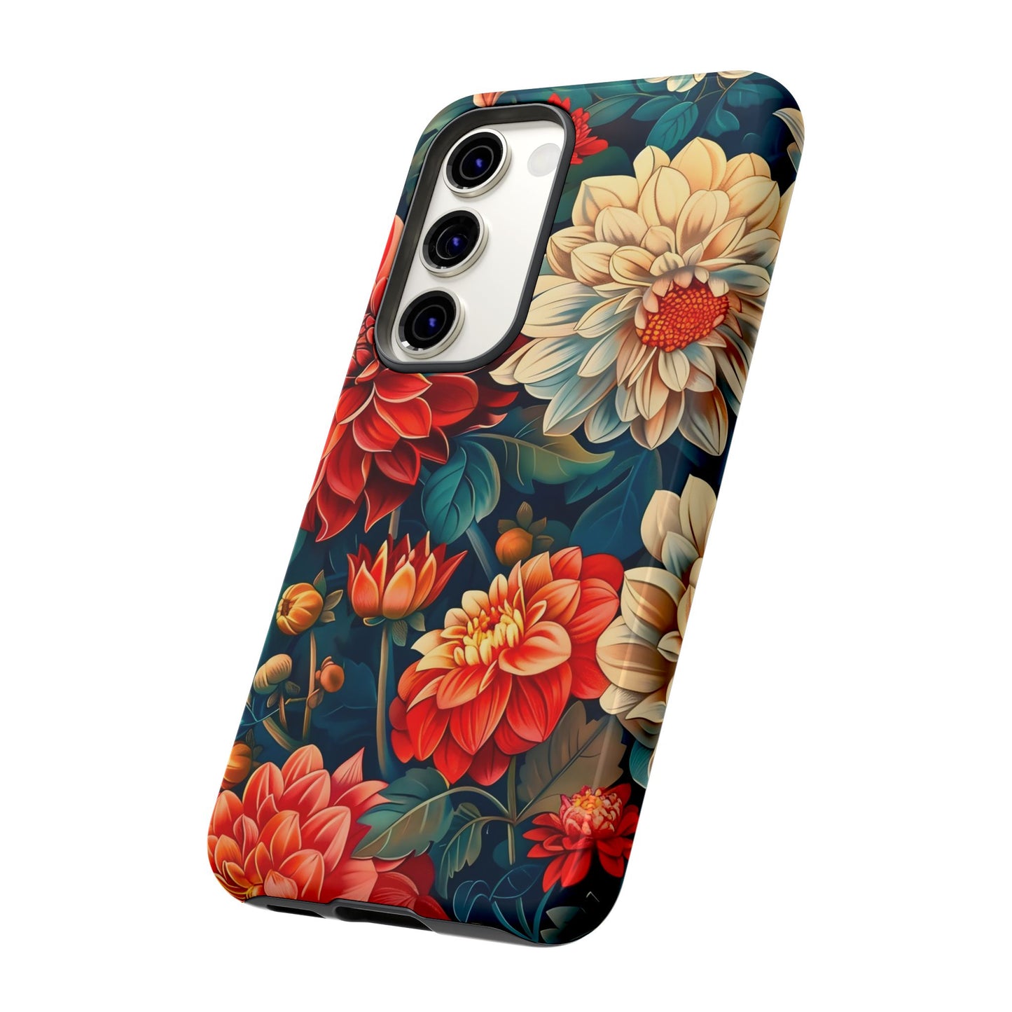 Floral Phone Case - Vibrant Tough Cases, Stylish Floral Cell Phone Cover, Gift for Her, Trendy Phone Accessory, Flower Design