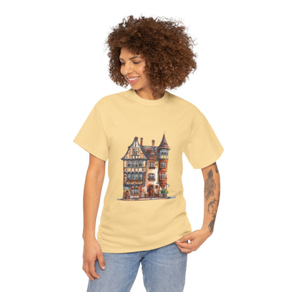 Unisex Heavy Cotton Tee - Timeless Beauty - British Village Homes