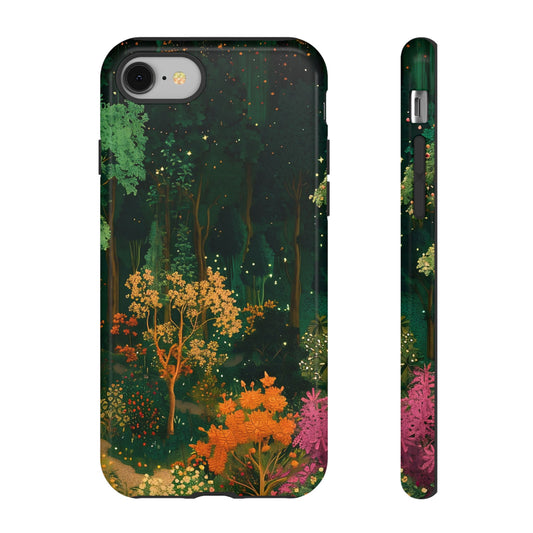Nature-Inspired Phone Case, Floral Design, Tough iPhone Cover, Gift for Nature Lovers, Colorful Phone Accessory