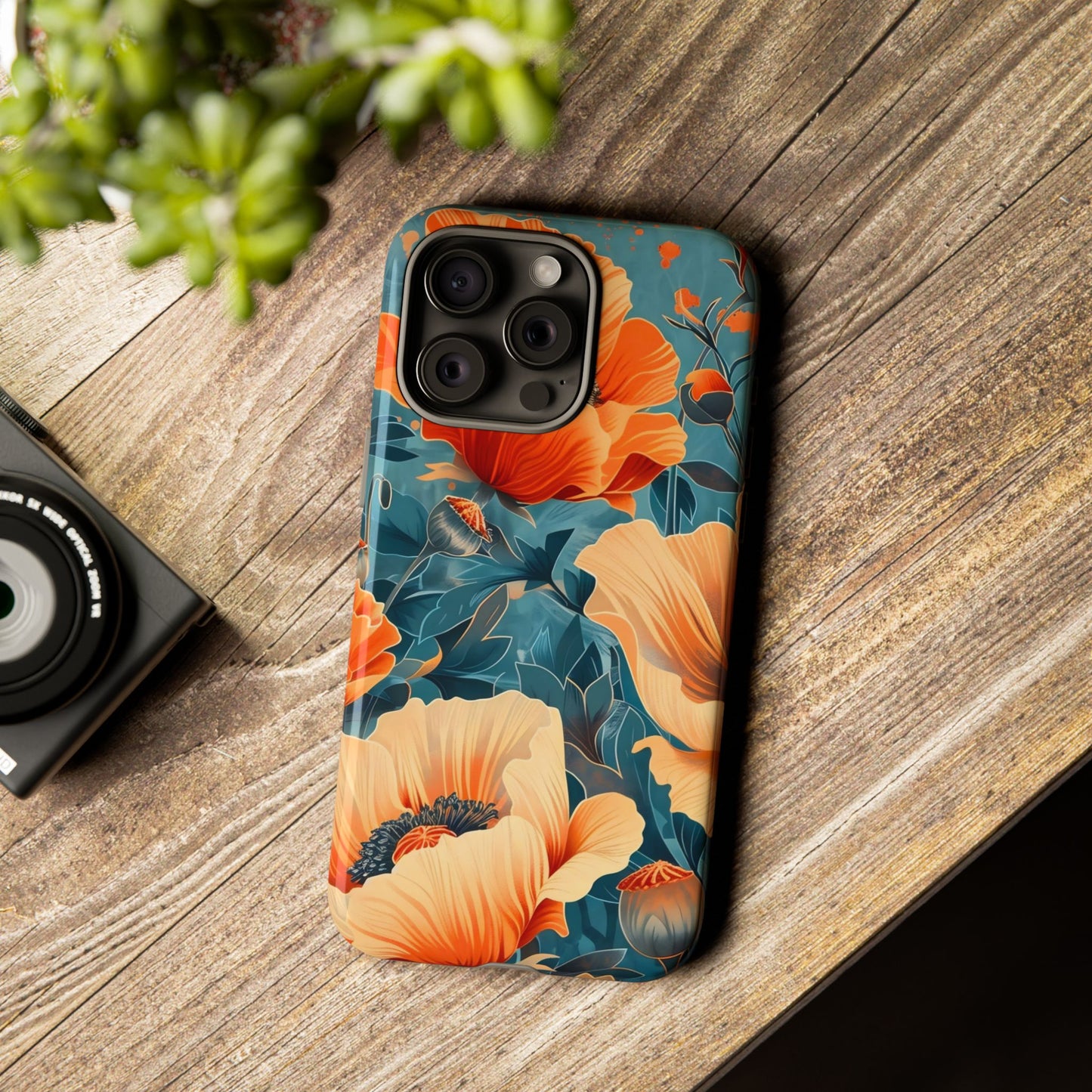 Floral Phone Case, Tough Cases for Protection and Style, Spring Aesthetic, Gift for Her, Phone Accessory for Nature Lovers