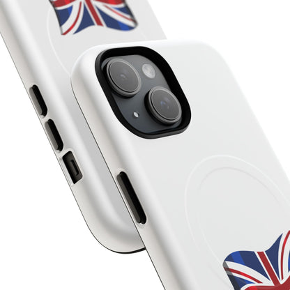 Durable Magnetic Phone Case, UK Flag Design, Protective Cover for iPhone, Stylish Gift for Travelers, Customizable Design
