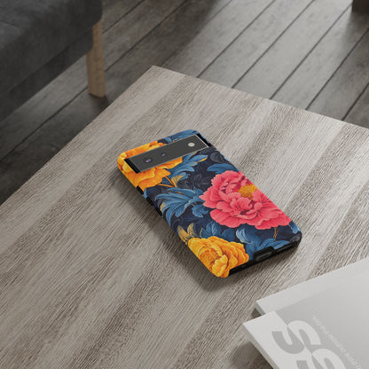 Floral Phone Case, Tough Cases, Stylish Mobile Cover, Gifts for Her, Phone Accessories, Unique Flower Design