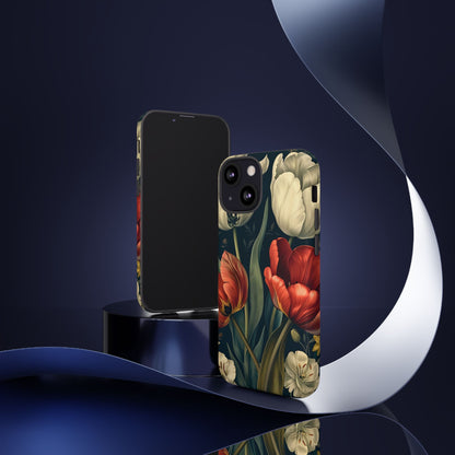 White Flower Tough Cases