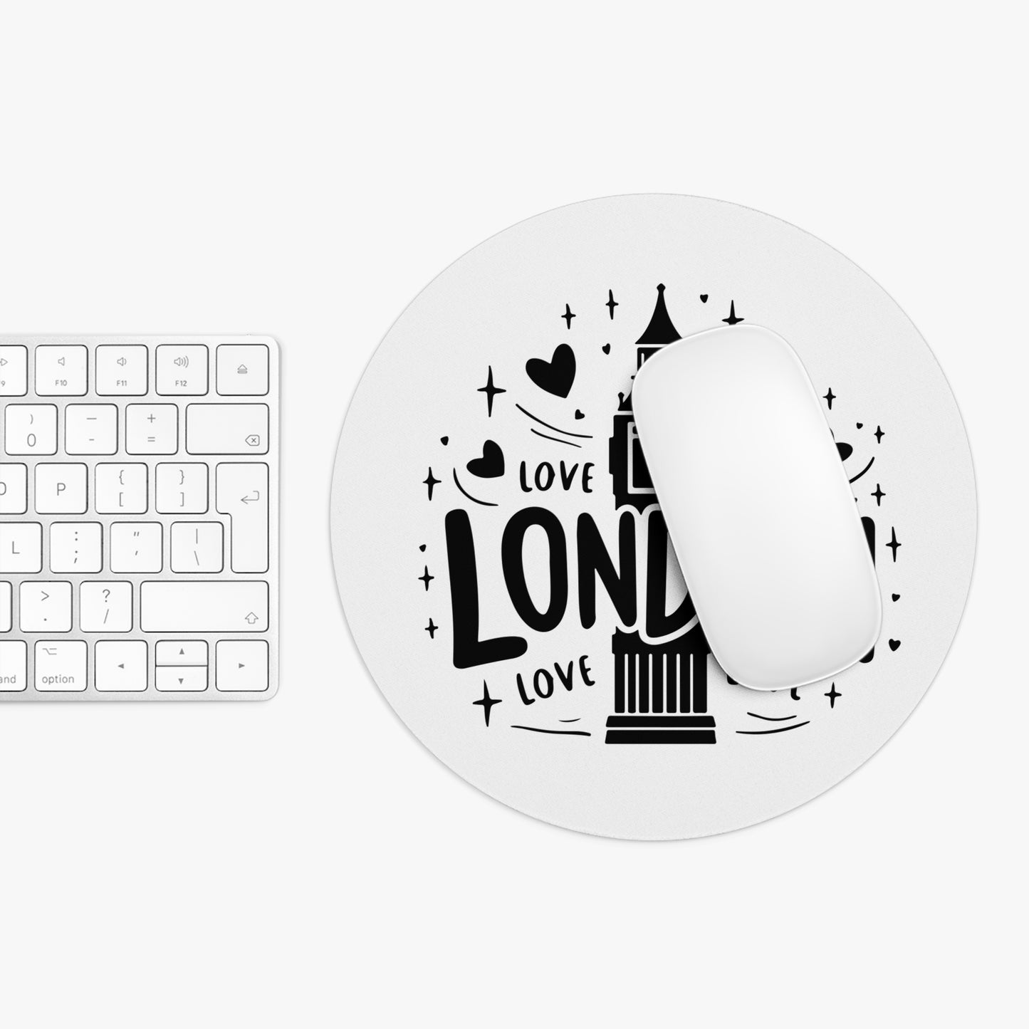 London Love Mouse Pad - Cute Desk Accessory, Gamer Gift, Office Decor, Valentine's Day, Travel Enthusiast