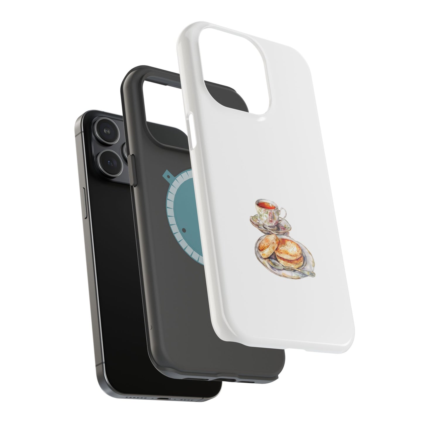 Charming Magnetic Tough Cases - Unique Art Phone Covers, Gift for Tea Lovers, Cute Phone Accessories, Stylish Tech Gifts
