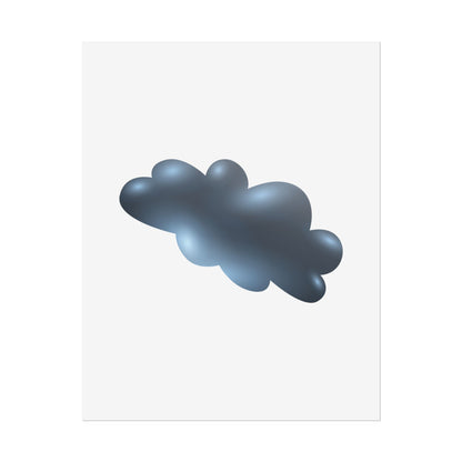 Cloud Art Print, Modern Decor, Minimalist Wall Art, Home Office Decor, Unique Gift, Aesthetic Poster