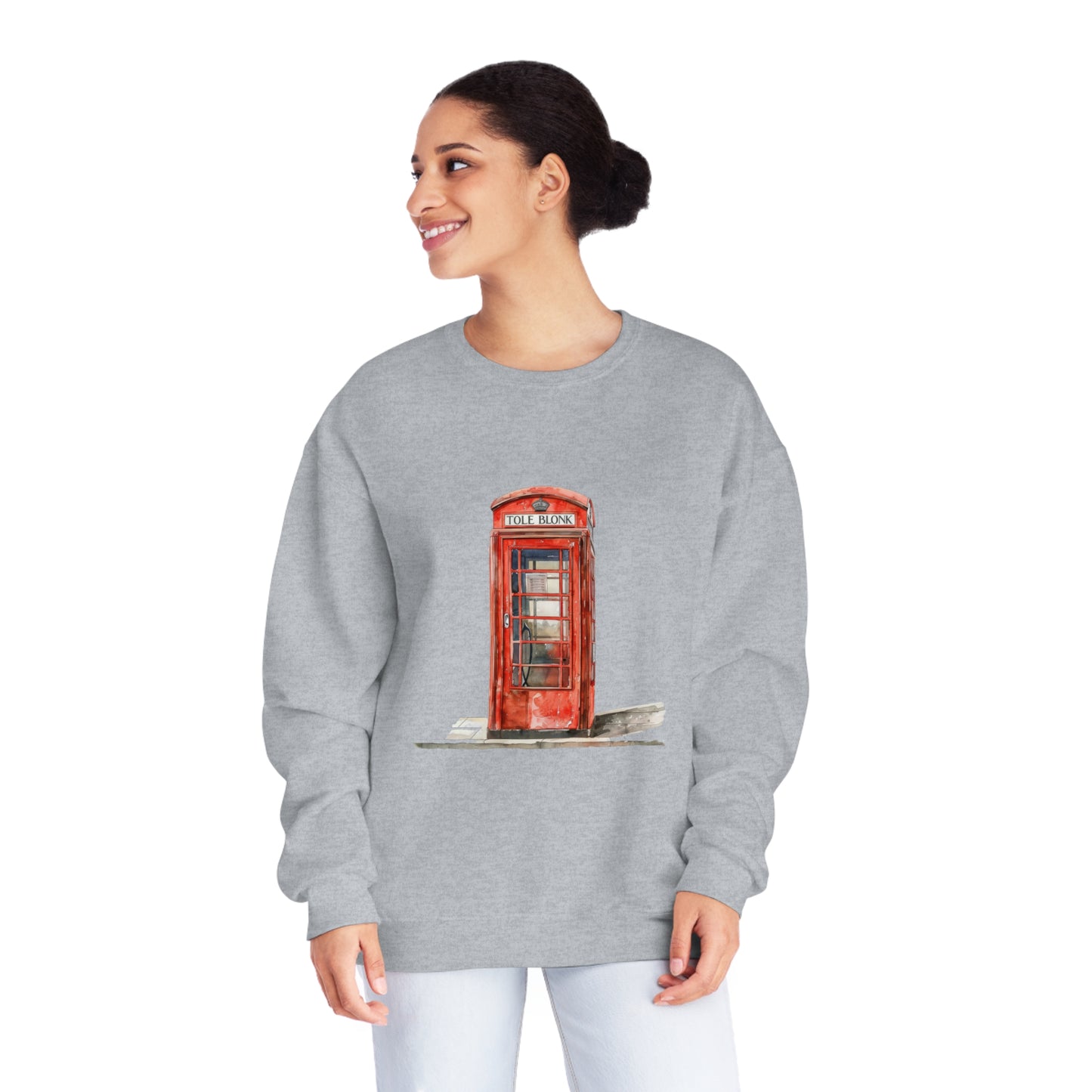 Unisex NuBlend® Crewneck Sweatshirt - Iconic British Public Telephone