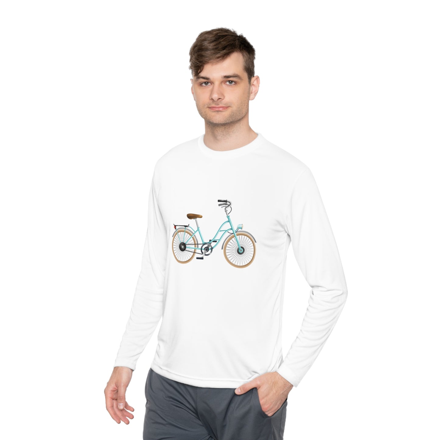 Unisex Lightweight Long Sleeve Tee - Classic British Bicycle