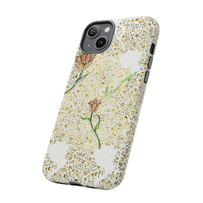Elegant Floral Phone Case, Tough Cases for iPhone, Stylish Smartphone Cover, Protection with Floral Art, Unique Gift for Her