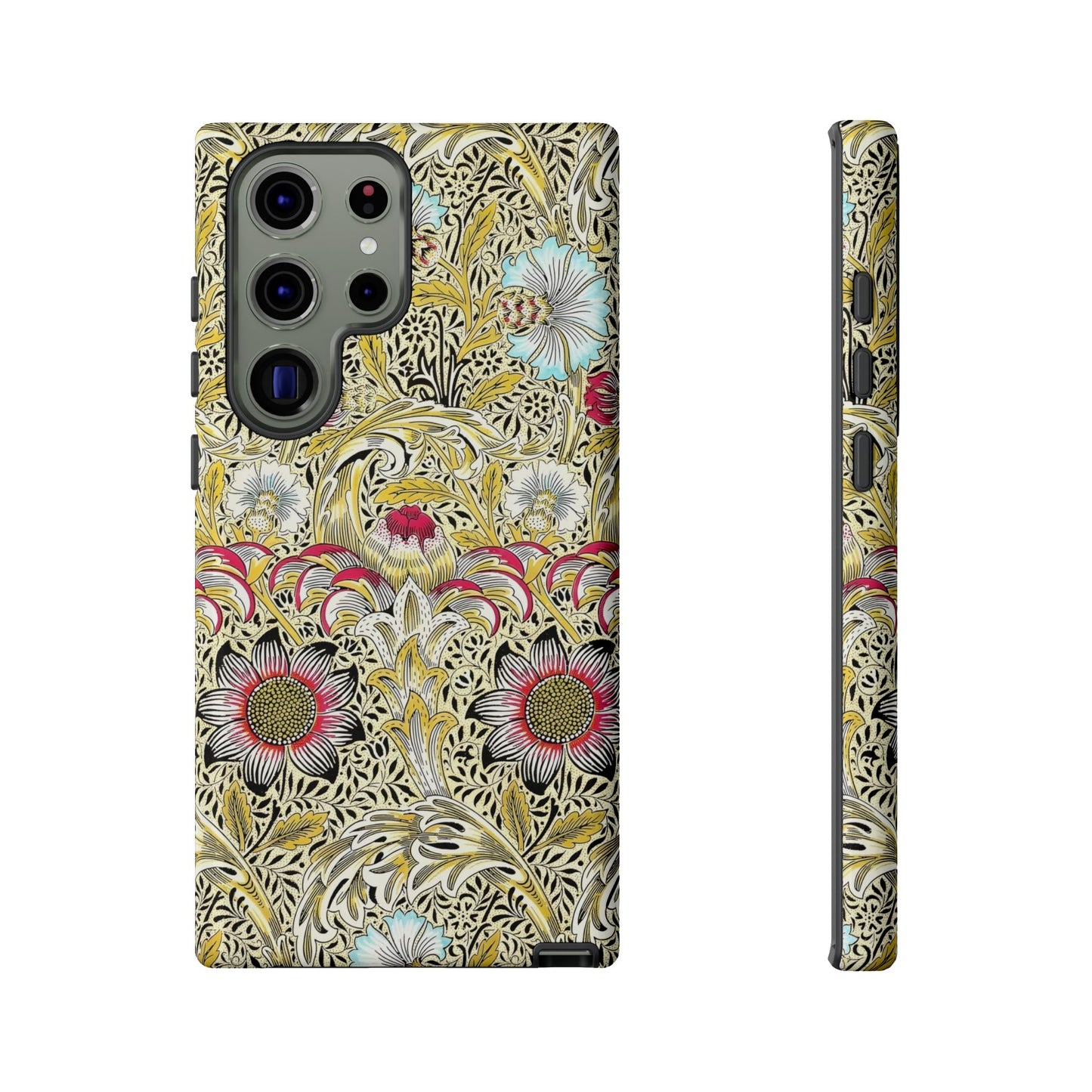 Floral Phone Case - Tough Cases, Floral Design, Stylish, Protective, Unique Gift for Her, Phone Accessories