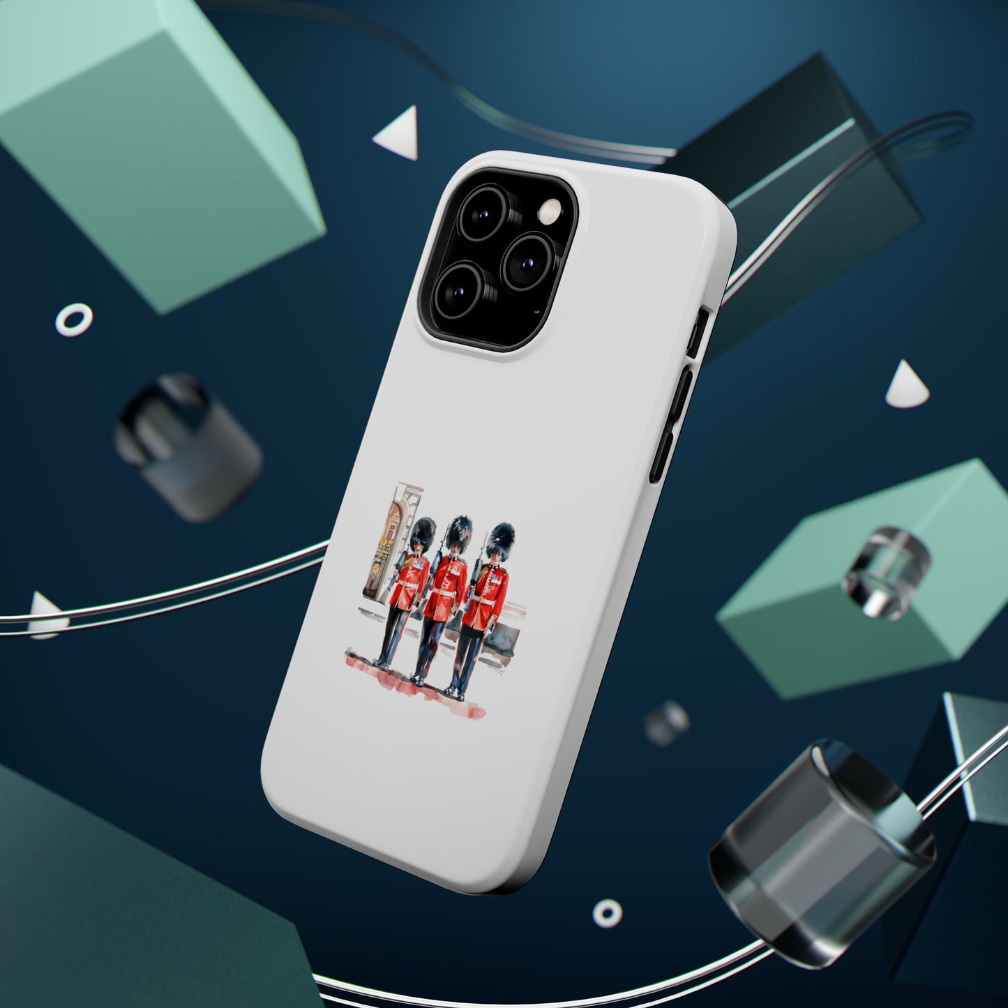 Stylish Magnetic Phone Case with Guards Design, Fun Phone Cover, Unique Gifts for Tech Lovers, Elegant Protection for All Phones