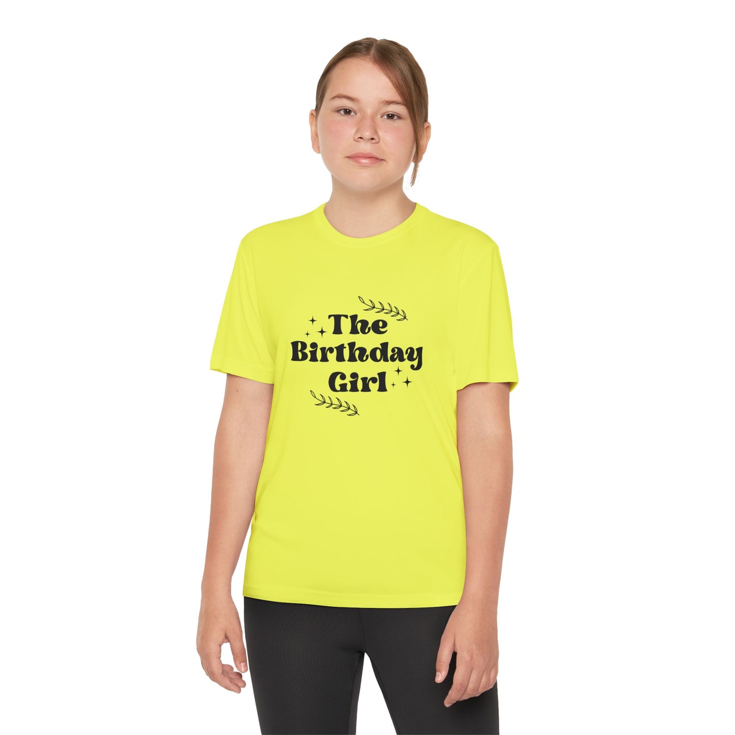 Youth Tee - The Birthday Girl - Cute Birthday Party Celebration Design - Fun Celebration T-Shirt for Kids