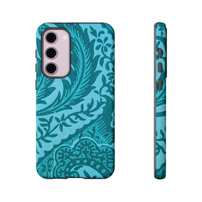 Protective Phone Case with Elegant Teal Design, Tough Cases, Floral Phone Cover, Stylish Smartphone Protection, Gifts for Her, Trendy [...]