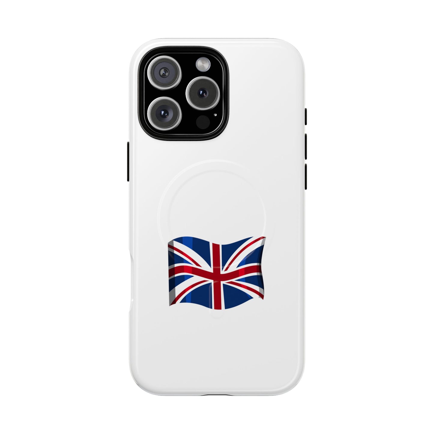 Durable Magnetic Phone Case, UK Flag Design, Protective Cover for iPhone, Stylish Gift for Travelers, Customizable Design