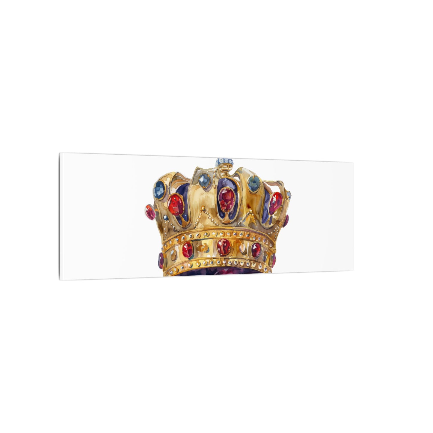 Crown Art Print, Royal Wall Decor, Matched for Home or Office, Gift for Art Lovers, Unique Royalty Artwork