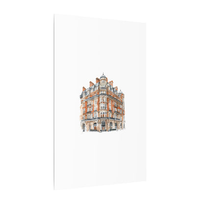 Artistic Matte Canvas Print of Historic Building, Wall Art Decor, Home Interior, Unique Gift, Fine Art, Architecture Lover, Urban Design