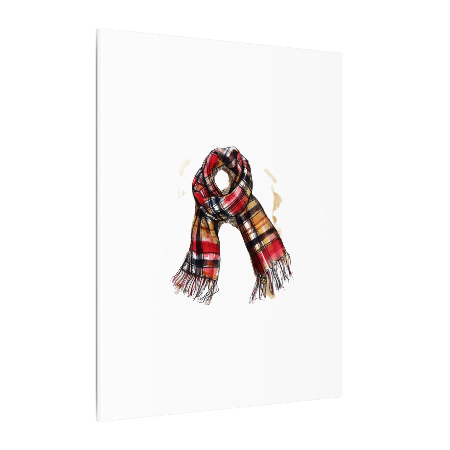 Autumn Scarf Canvas Art Print | Cozy Home Décor, Gift for Fall Lovers, Seasonal Wall Art, Unique Interior Design