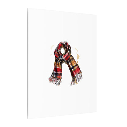 Autumn Scarf Canvas Art Print | Cozy Home Décor, Gift for Fall Lovers, Seasonal Wall Art, Unique Interior Design