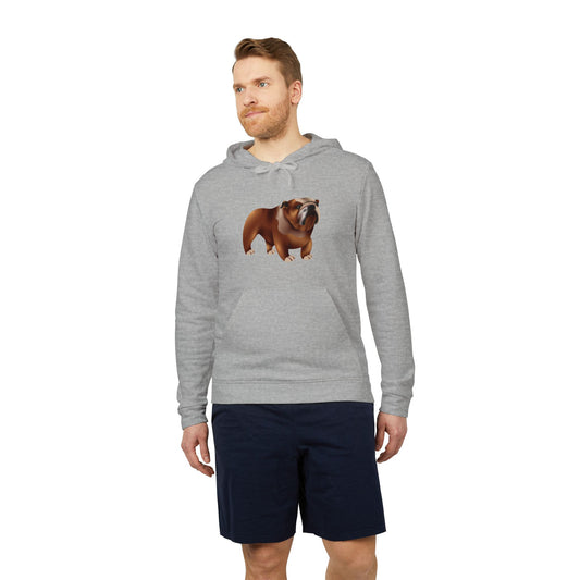 adidas Unisex Fleece Hoodie - Adorable British Dog