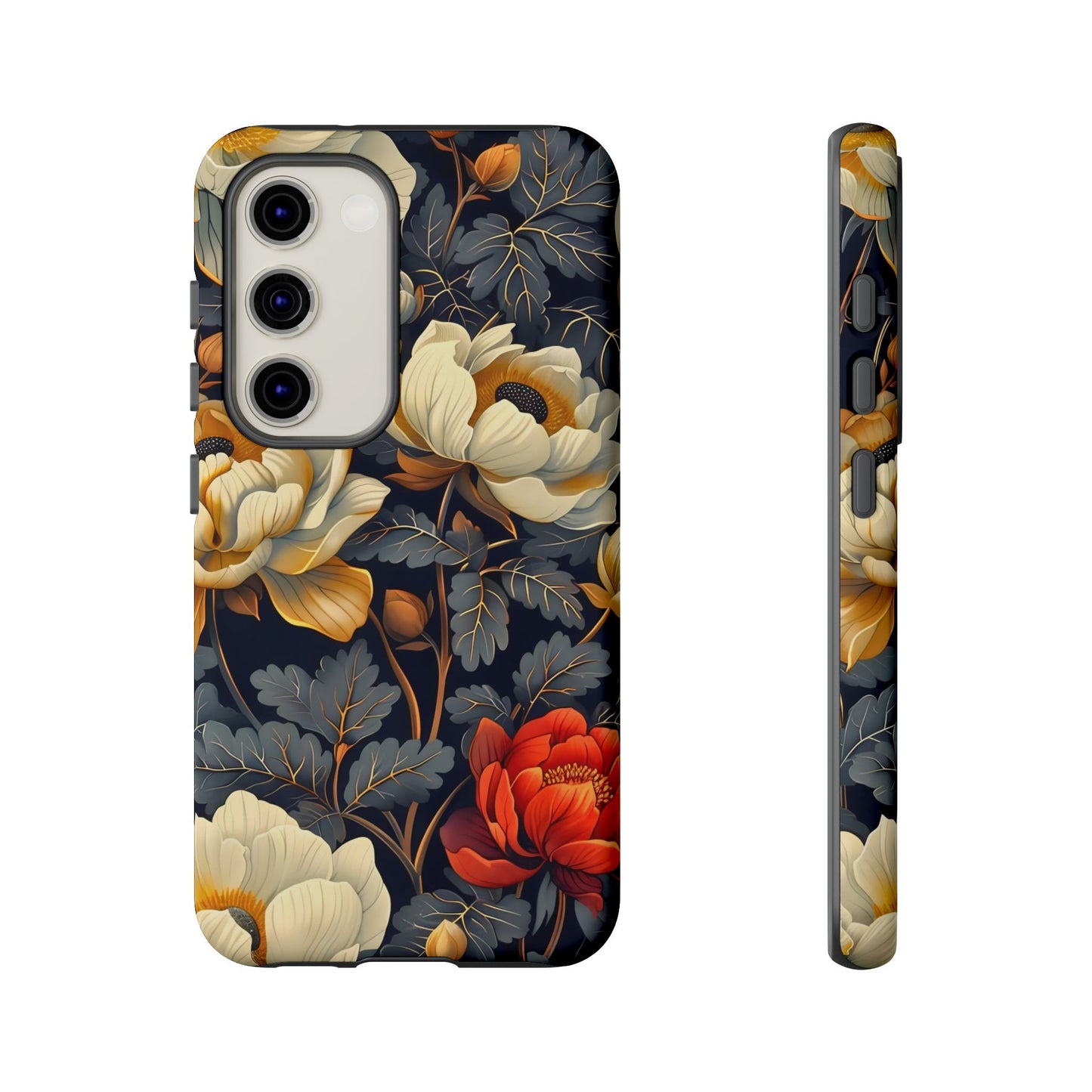 Floral Phone Case - Tough Cases, Stylish Mobile Cover, Flower Design, Holiday Gift, Trendy Accessory, Eco-Friendly Case