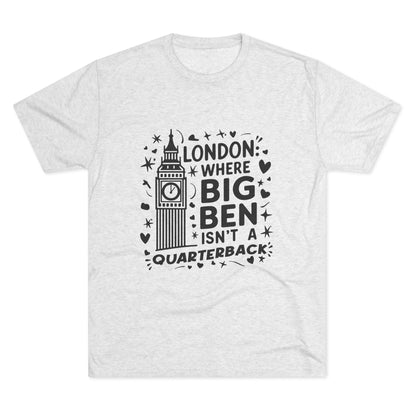 London Big Ben Relaxed Unisex Tri-Blend Crew Tee
