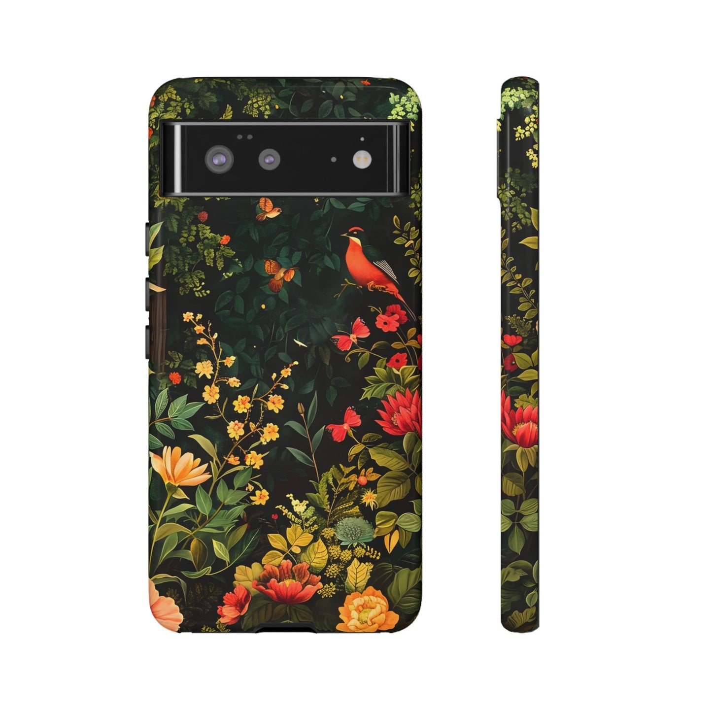 Floral Tough Phone Case, Nature-Inspired Design, Ideal for Garden Lovers, Gift for Birthdays, Christmas, Eco-Friendly Accessory