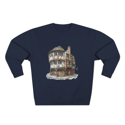 Unisex Crewneck Sweatshirt - London Pub Interior British Tavern