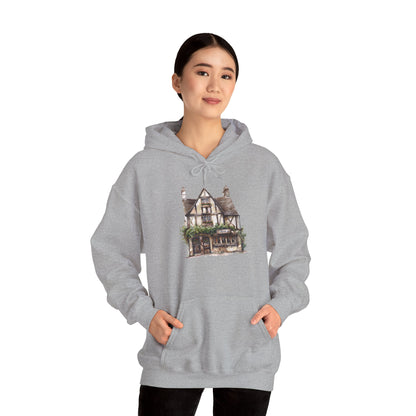 Unisex Heavy Blend™ Hooded Sweatshirt - Elegant British Village Homes