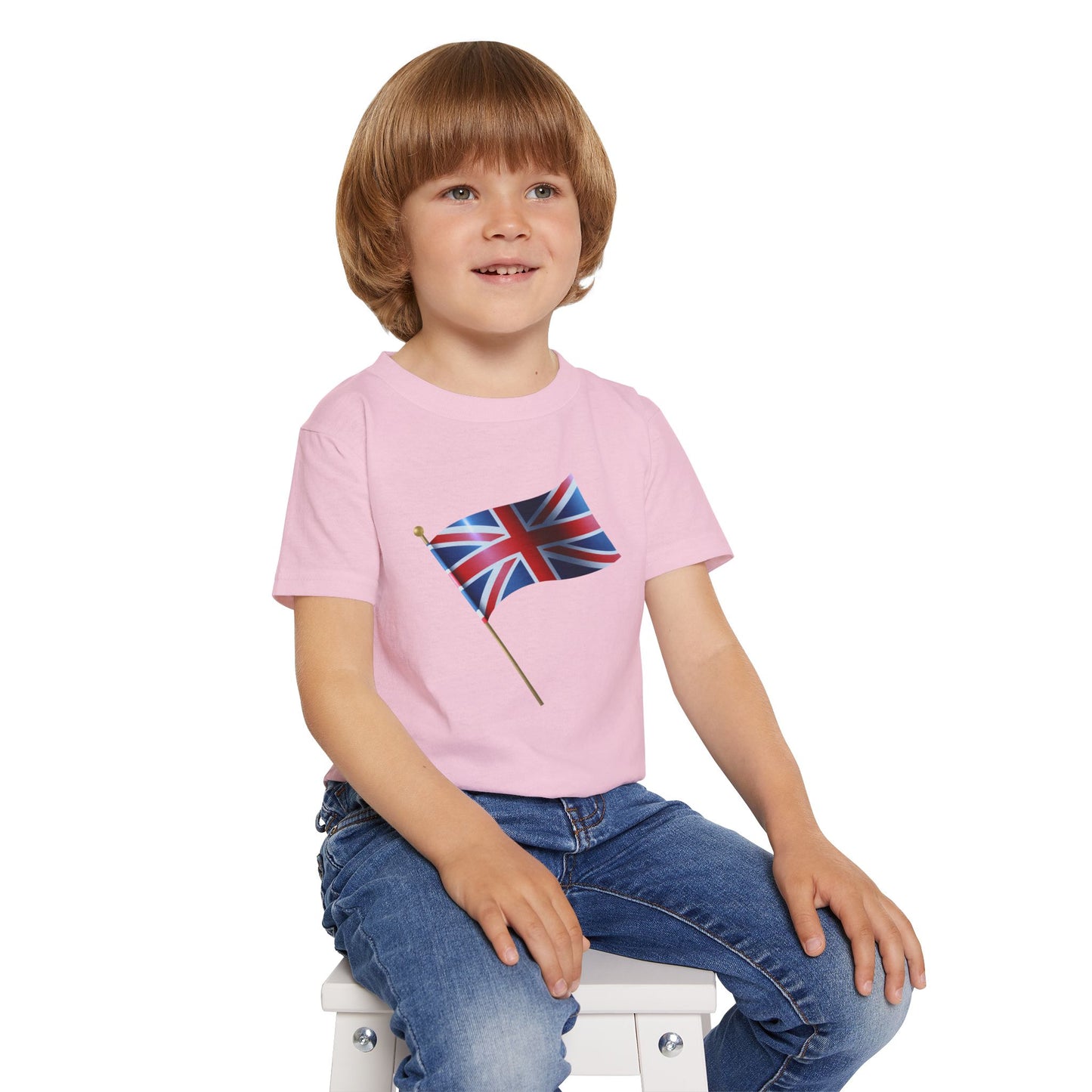 British Flag Toddler T-shirt - Cute Tee for Kids, Perfect for Celebrations and Everyday Wear