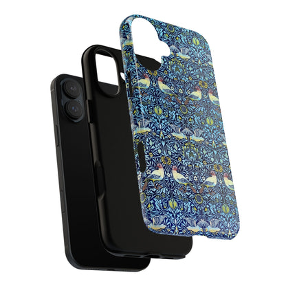 Bird and Floral Pattern Phone Case, Tough Cases, Gift for Nature Lovers, Eco-friendly, Custom Phone Accessories, All-Occasion