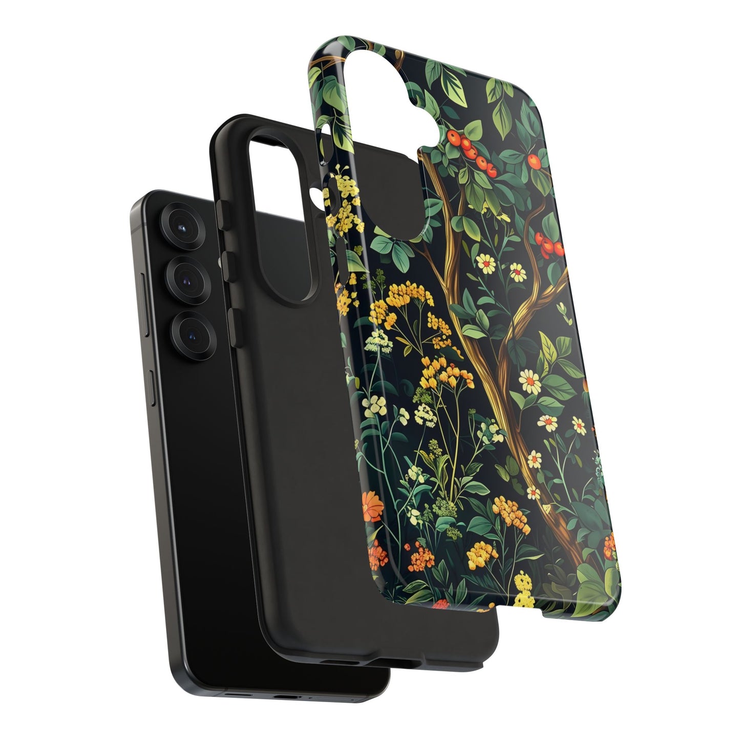 Floral iPhone Case, Nature Inspired Tough Case, Botanical Phone Cover, Eco-Friendly Gift, Unique Floral Design