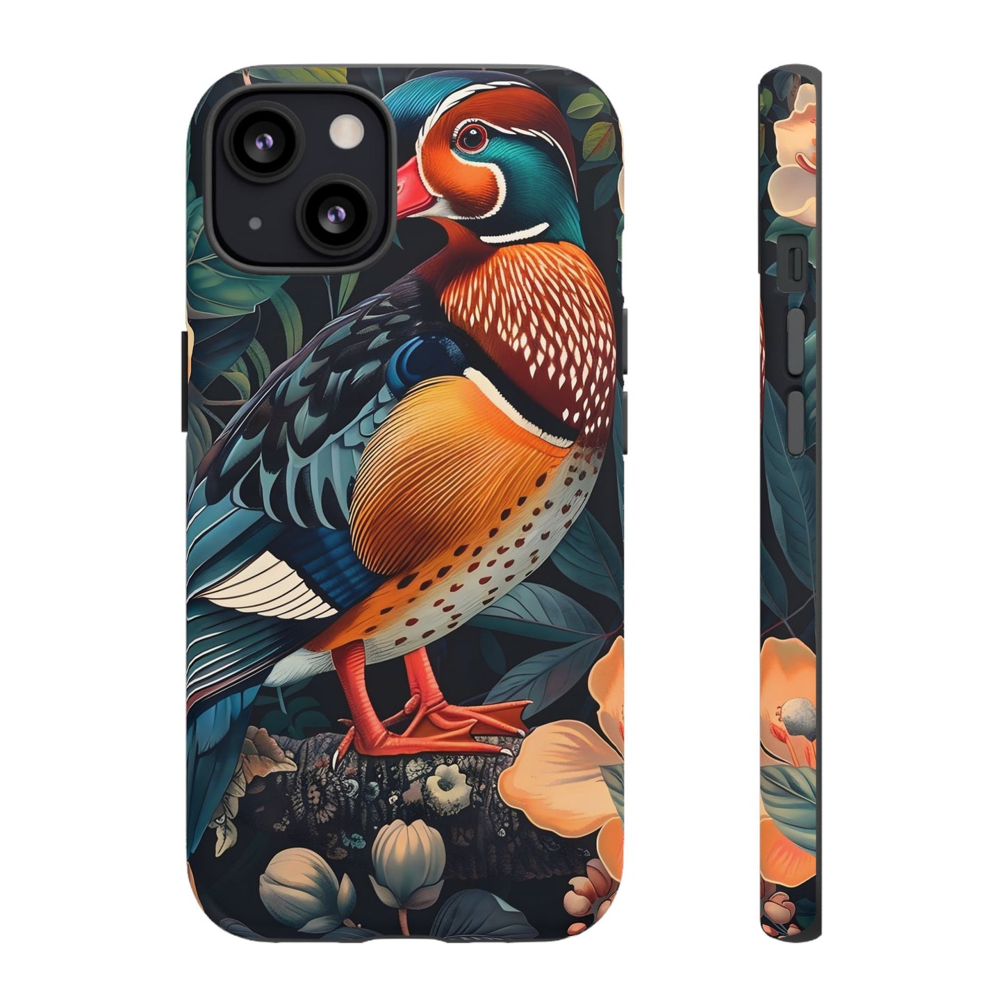 Vibrant Phone Case with Artistic Bird Design, Nature Lover Gift, Wildlife Enthusiast Accessory, Floral Tech Case, Unique Mobile Cover
