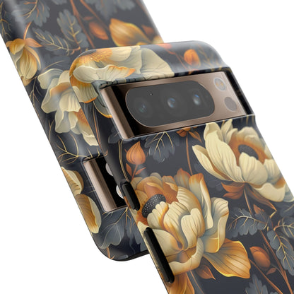 Floral Phone Case - Tough Cases, Stylish Mobile Cover, Flower Design, Holiday Gift, Trendy Accessory, Eco-Friendly Case
