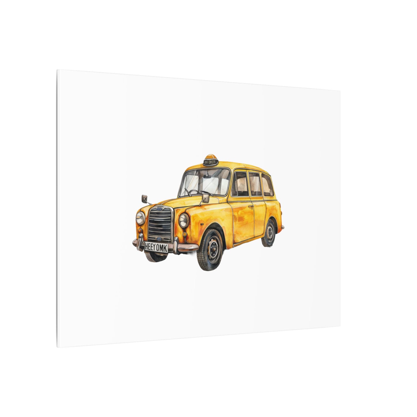 Vintage Taxi Matte Canvas, Stretched, 0.75" (Multi-Size)