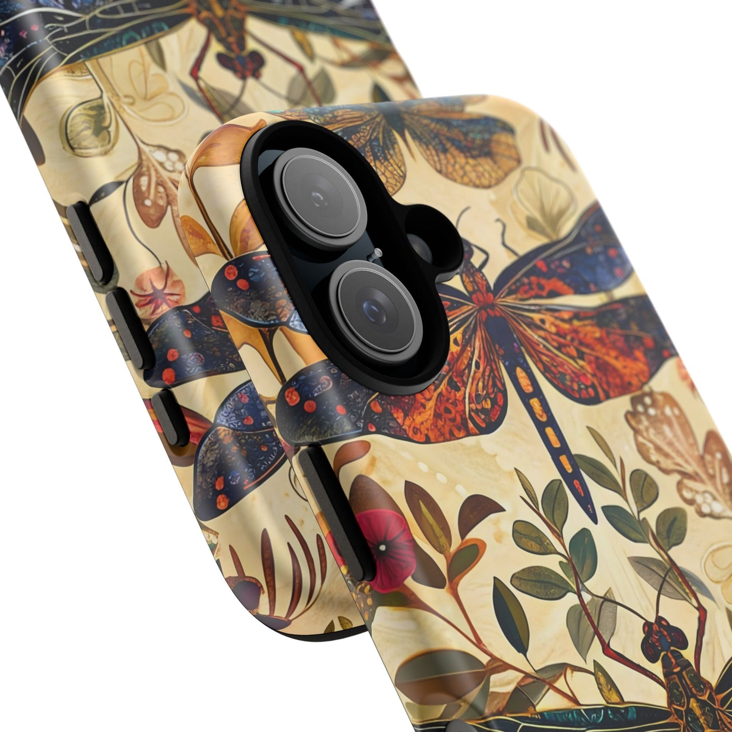 Vintage Dragonfly Phone Case, Nature Inspired, Tough Cases, Eco-Friendly Gift, Bohemian Style, Insect Design