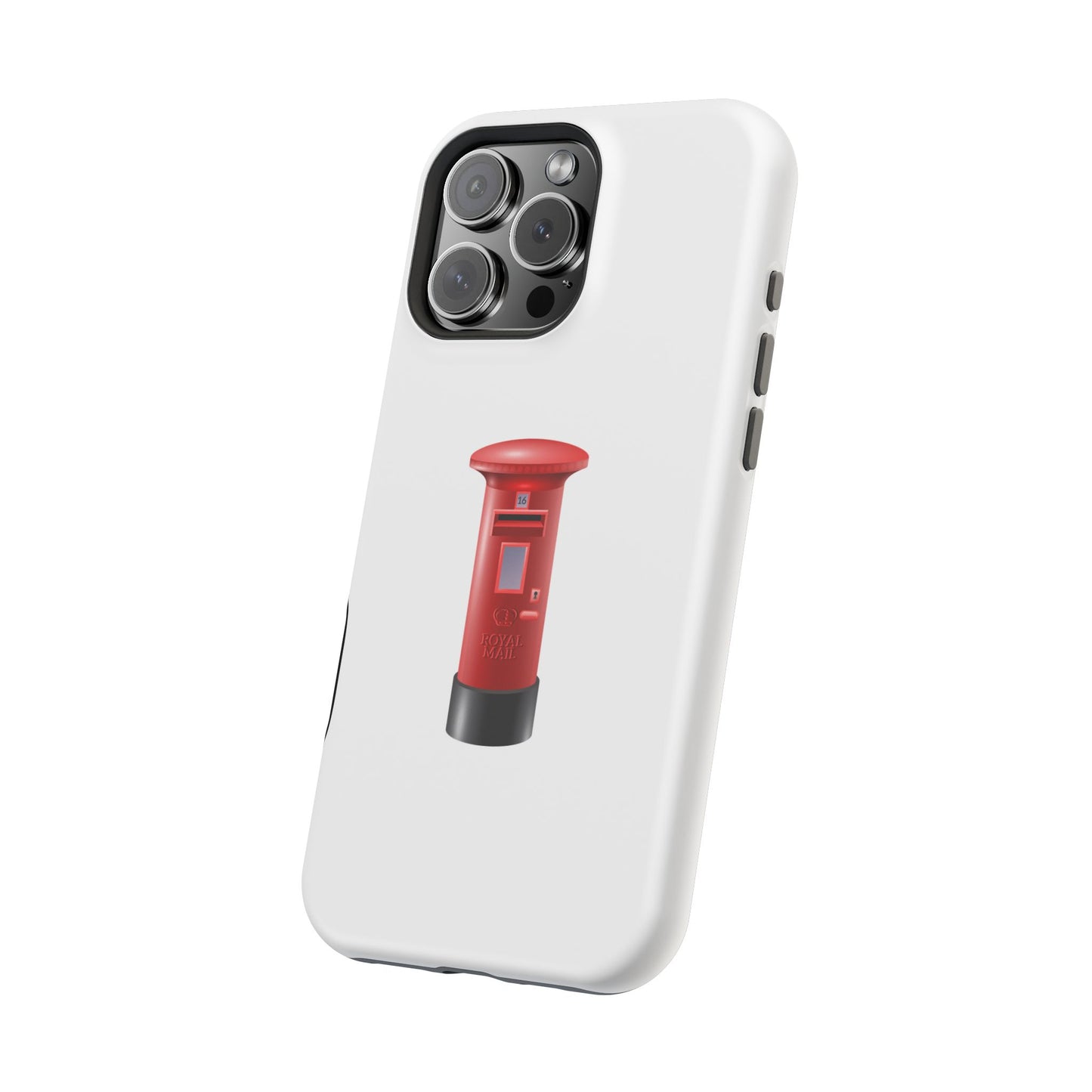 Red Post Box Magnetic Tough Case, Phone Case for Mail Lovers, Unique Gift for Stationery Enthusiasts, Postal Theme iPhone Cover, Fun Gadget